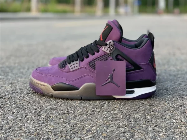 Travis Scott x Air Jordan 4 Purple Suede - 2019-05-15 - Replica shoes