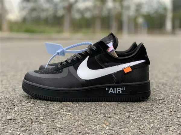 Off-White Nike Air Force 1 Low Black - Replica shoes