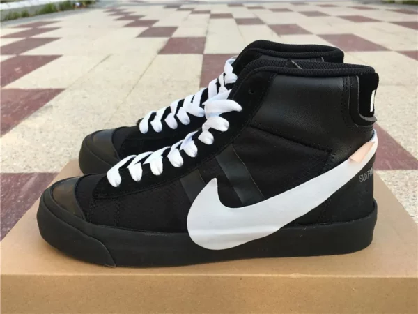 OFF-WHITE x Nike Blazer Studio Mid Black - Replica shoes