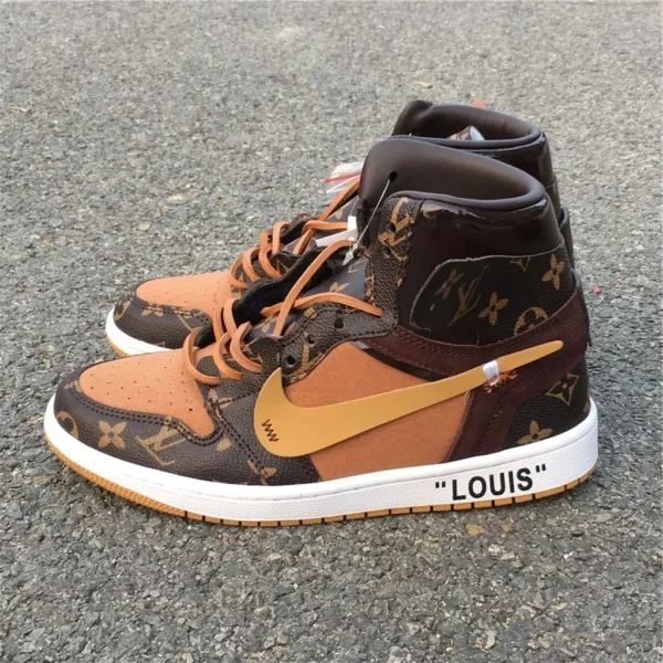 $280 OFF-WHITE x LV x Air Jordan 1 - 2018-09-23 - Replica shoes