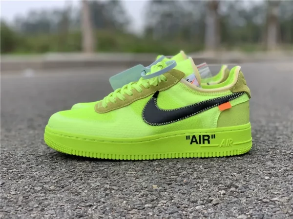 OFF-WHITE x Nike Air Force 1 Volt - Replica shoes