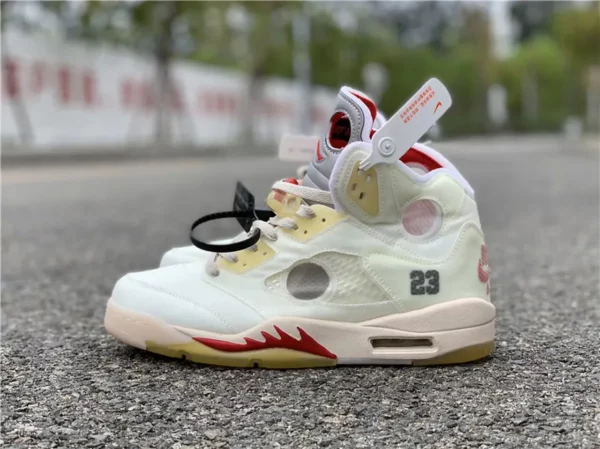 OFF-WHITE x Air Jordan 5 - Replica shoes