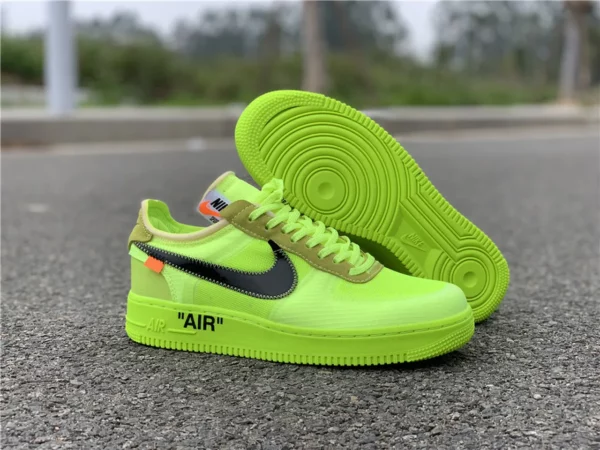 OFF-WHITE x Nike Air Force 1 Volt - Replica shoes