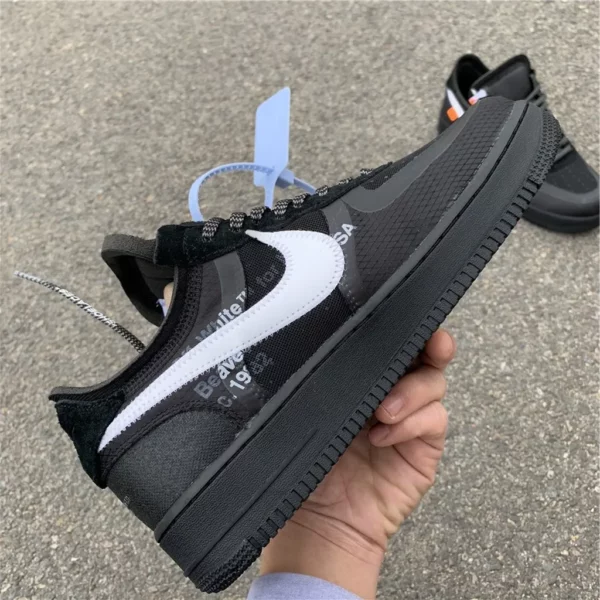 Off-White Nike Air Force 1 Low Black - Replica shoes