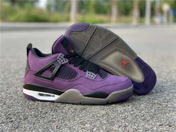 Travis Scott x Air Jordan 4 Purple Suede - 2019-05-15 - Replica shoes