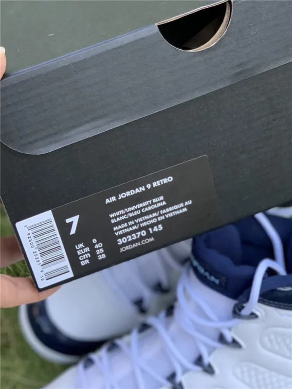 Air Jordan 9 UNC - Replica shoes