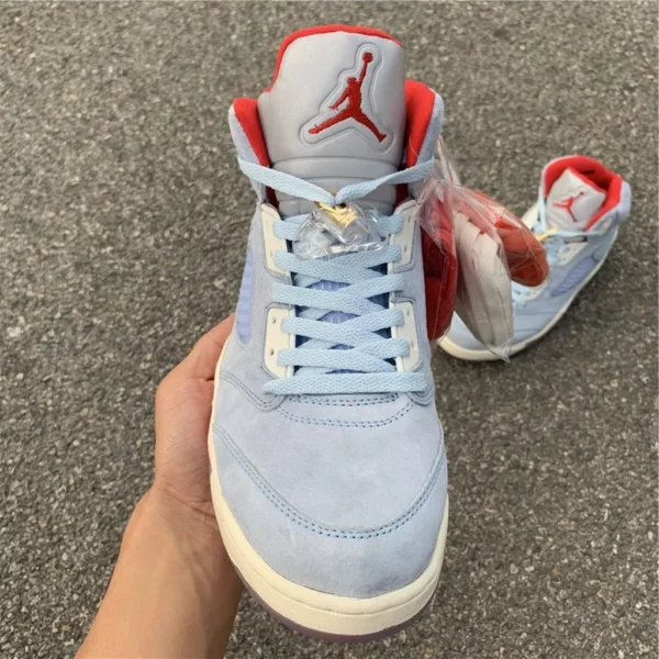 Trophy Room x Air Jordan 5 Ice Blue - 2019-07-02 - Replica shoes