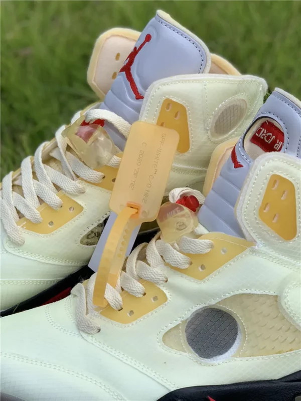 OFF-WHITE x Air Jordan 5 Sail - Replica shoes