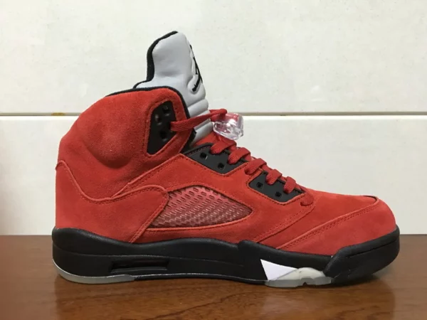 Air Jordan 5 Retro Raging Bull Red Suede - 2016-11-14 - Replica shoes