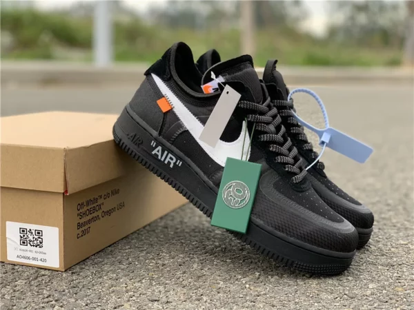 Off-White Nike Air Force 1 Low Black - Replica shoes