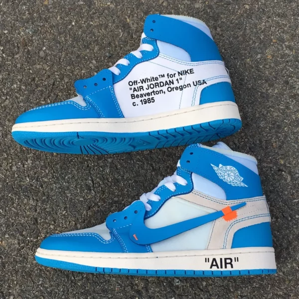 OFF-WHITE x Air Jordan 1 Powder Blue - 2018-10-13 - Replica shoes