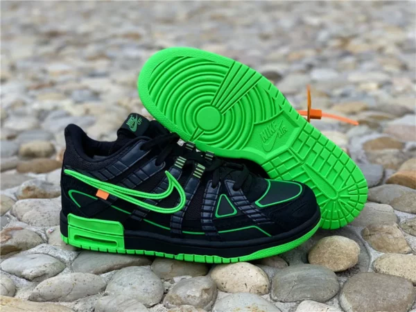 OFF-WHITE x Nk Air Rubber Dunk Green Strike-02-15 - Replica shoes