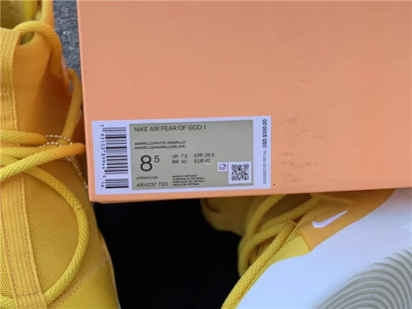 Nike Air Fear of God 1 Amarillo - 2019-12-17 - Replica shoes