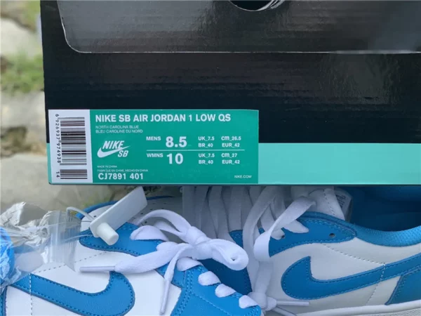 Nike SB x Air Jordan 1 Low UNC - 2019-08-26 - Replica shoes