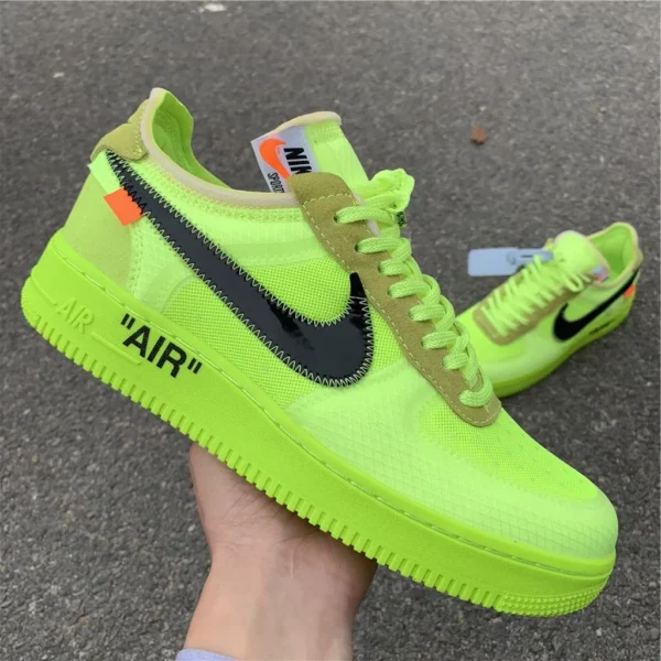 OFF-WHITE x Nike Air Force 1 Volt - Replica shoes