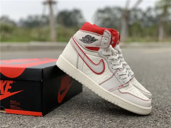 Air Jordan 1 Retro High OG SailRed - 2019-03-02 - Replica shoes