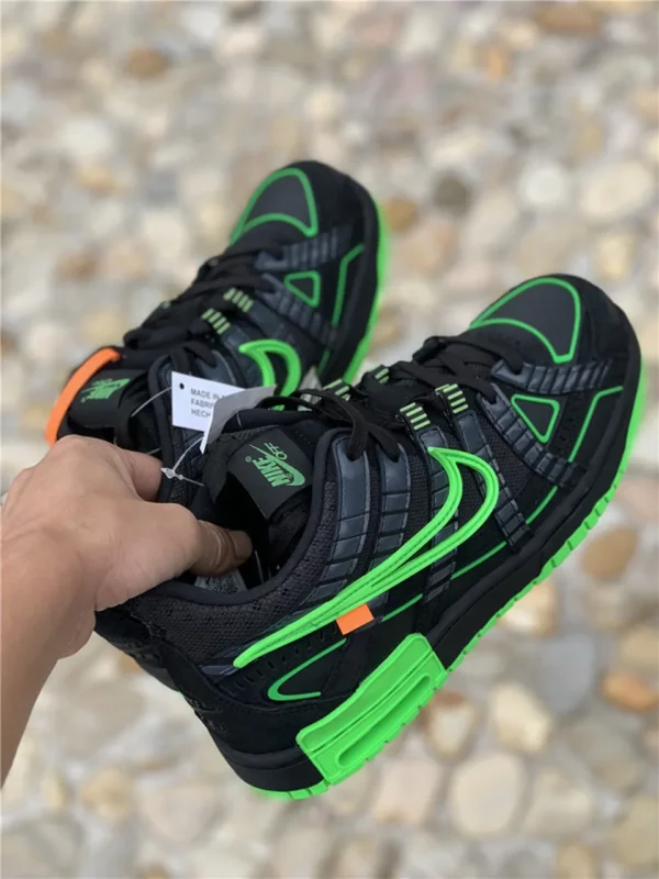 OFF-WHITE x Nk Air Rubber Dunk Green Strike-02-15 - Replica shoes