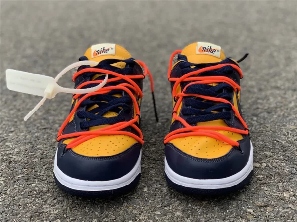 Off-White x Nike Dunk Low University Gold - Replica shoes