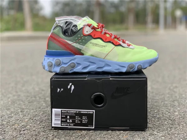 Undercover x Nike React Element 87 Volt Blue - 2019-01-24 - Replica shoes