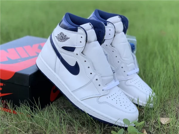 Air Jordan 1 OG Retro High Metallic Navy - Replica shoes