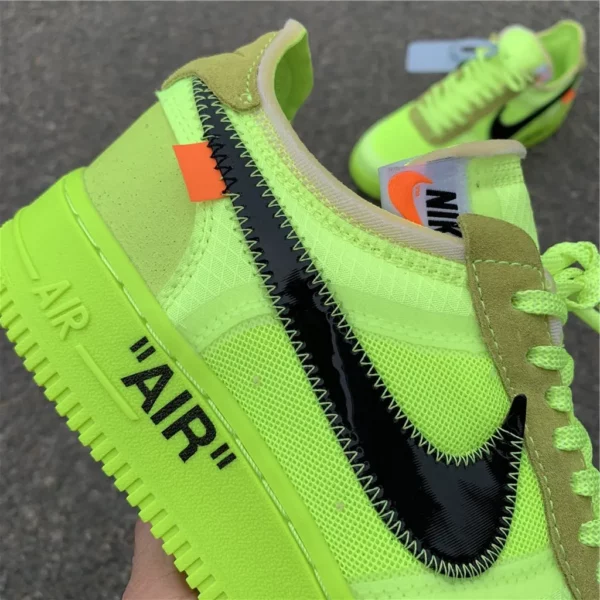 OFF-WHITE x Nike Air Force 1 Volt - Replica shoes