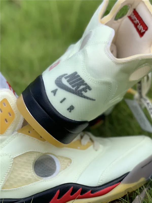 OFF-WHITE x Air Jordan 5 Sail - Replica shoes