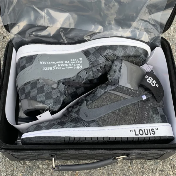 OFF-WHITE x LV x Air Jordan 1 - 2018-11-06 - Replica shoes