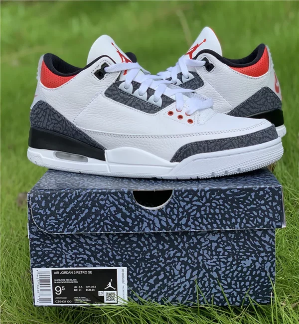 Air Jordan 3 SE DNM Fire Red - Replica shoes