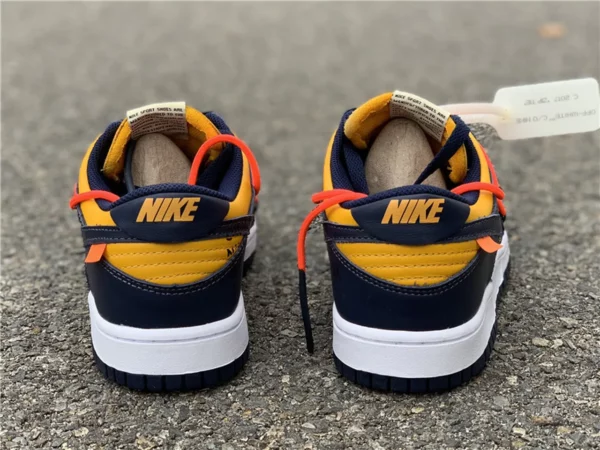 Off-White x Nike Dunk Low University Gold - Replica shoes