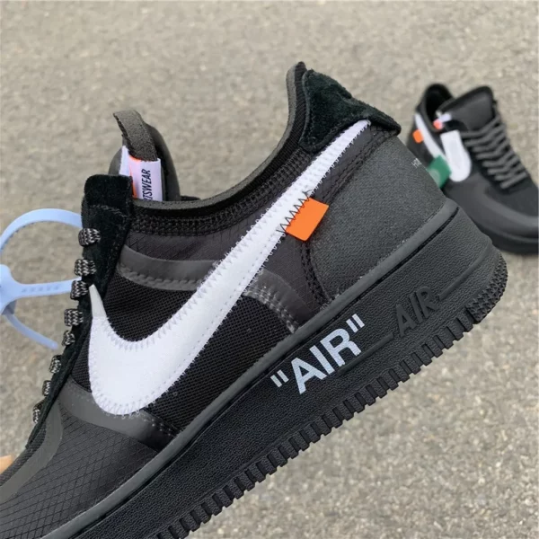 Off-White Nike Air Force 1 Low Black - Replica shoes