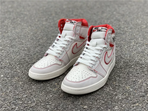 Air Jordan 1 Retro High OG SailRed - 2019-03-02 - Replica shoes