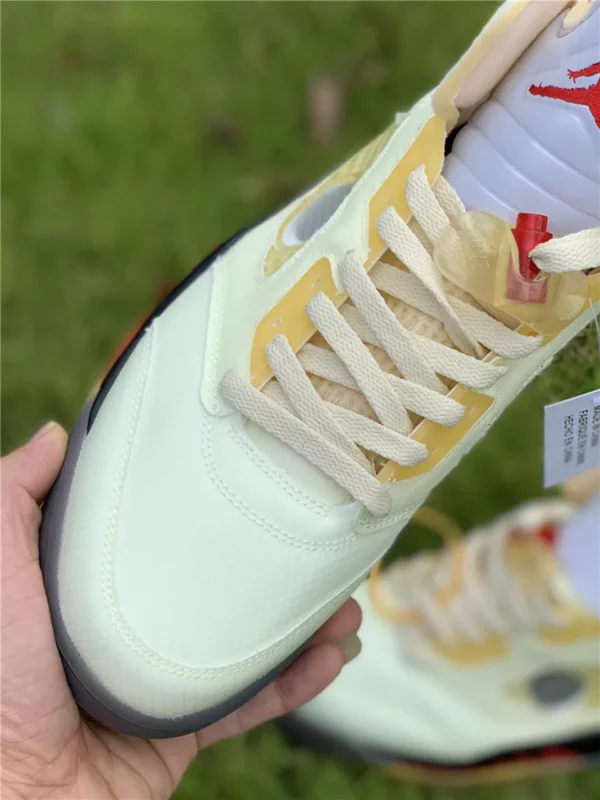 OFF-WHITE x Air Jordan 5 Sail - Replica shoes