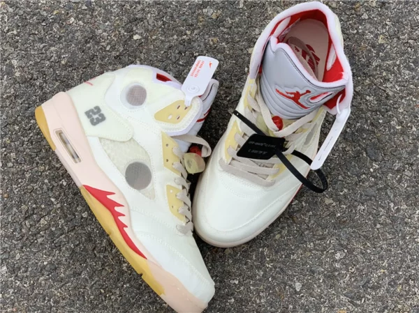 OFF-WHITE x Air Jordan 5 - Replica shoes