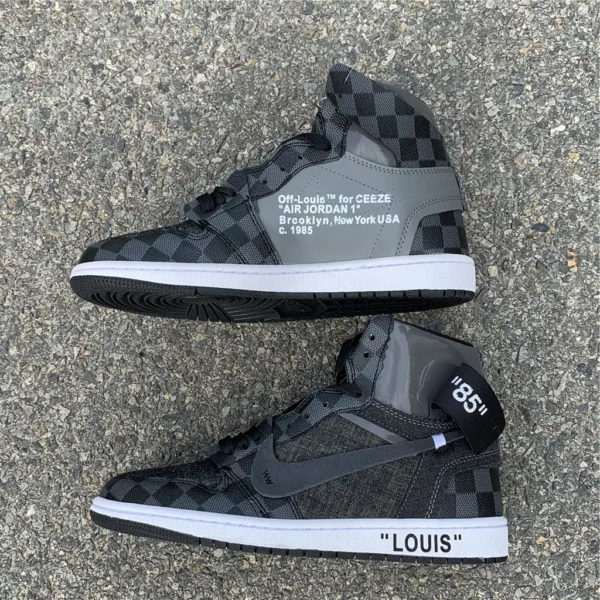 OFF-WHITE x LV x Air Jordan 1 - 2018-11-06 - Replica shoes