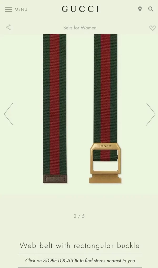 Gucci belt