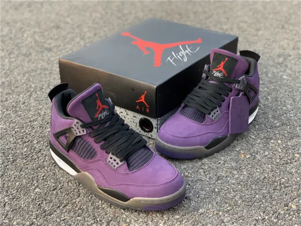 Travis Scott x Air Jordan 4 Purple Suede - 2019-05-15 - Replica shoes