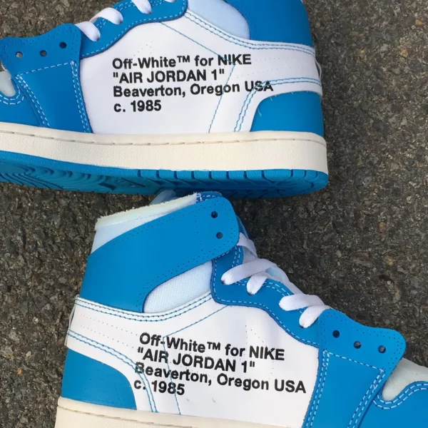 OFF-WHITE x Air Jordan 1 Powder Blue - 2018-10-13 - Replica shoes