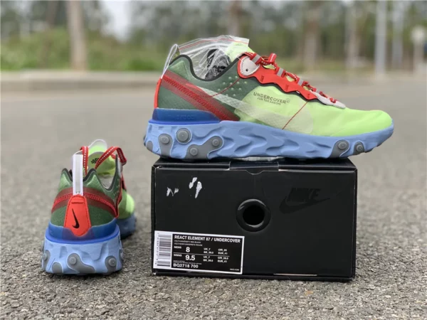 Undercover x Nike React Element 87 Volt Blue - 2019-01-24 - Replica shoes