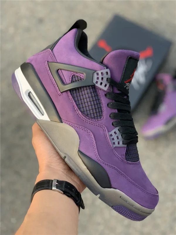 Travis Scott x Air Jordan 4 Purple Suede - 2019-05-15 - Replica shoes