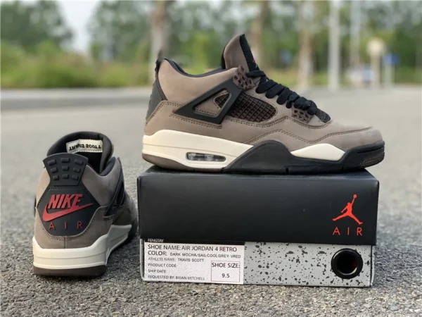 Air Jordan 4 x Travis Scott Olive - 2019-05-15 - Replica shoes