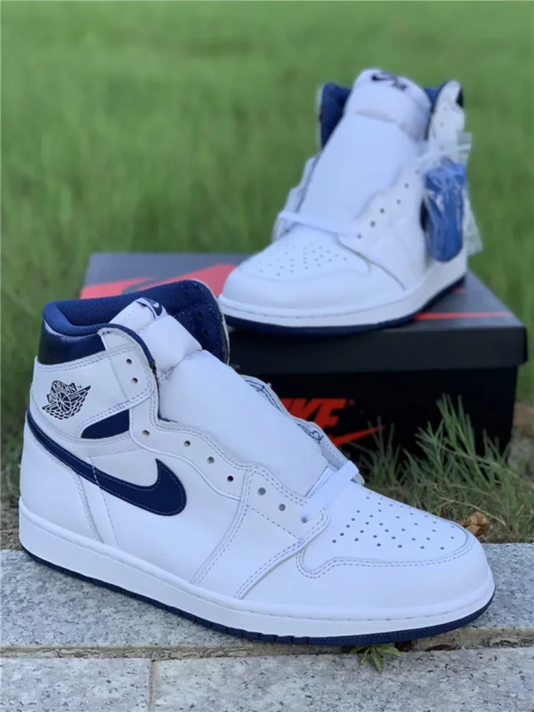 Air Jordan 1 OG Retro High Metallic Navy - Replica shoes