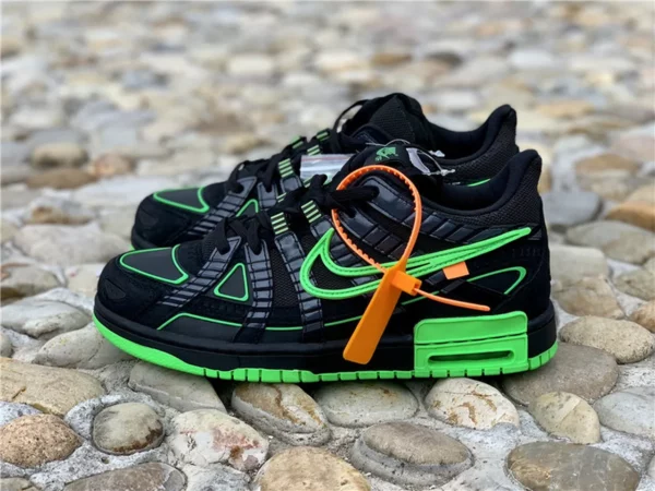 OFF-WHITE x Nk Air Rubber Dunk Green Strike-02-15 - Replica shoes