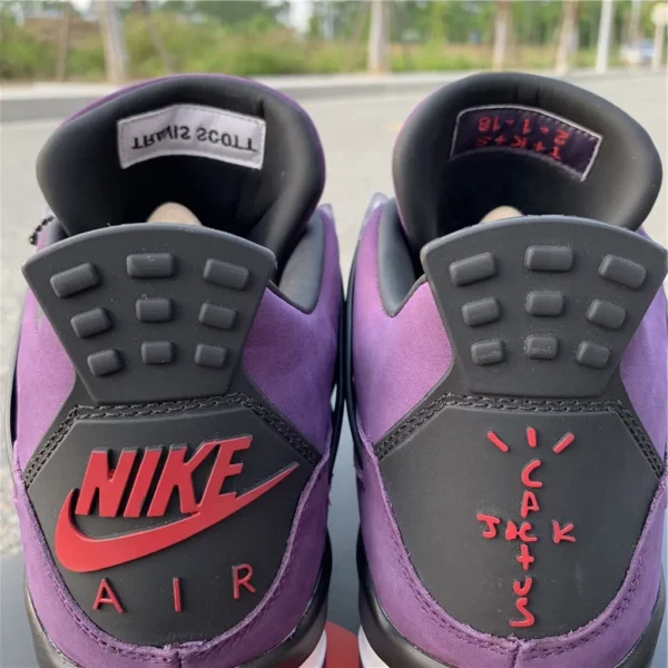 Travis Scott x Air Jordan 4 Purple Suede - 2019-05-15 - Replica shoes