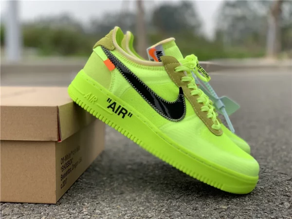 OFF-WHITE x Nike Air Force 1 Volt - Replica shoes