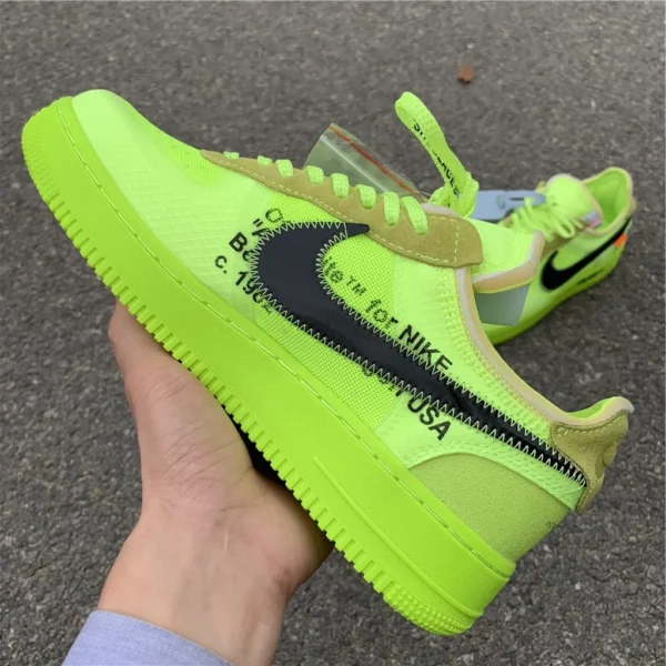 OFF-WHITE x Nike Air Force 1 Volt - Replica shoes