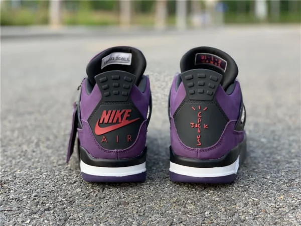 Travis Scott x Air Jordan 4 Purple Suede - 2019-05-15 - Replica shoes