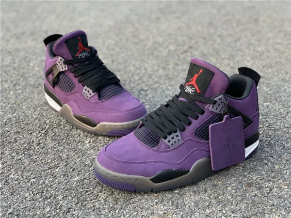 Travis Scott x Air Jordan 4 Purple Suede - 2019-05-15 - Replica shoes