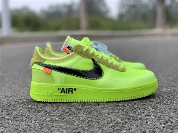 OFF-WHITE x Nike Air Force 1 Volt - Replica shoes