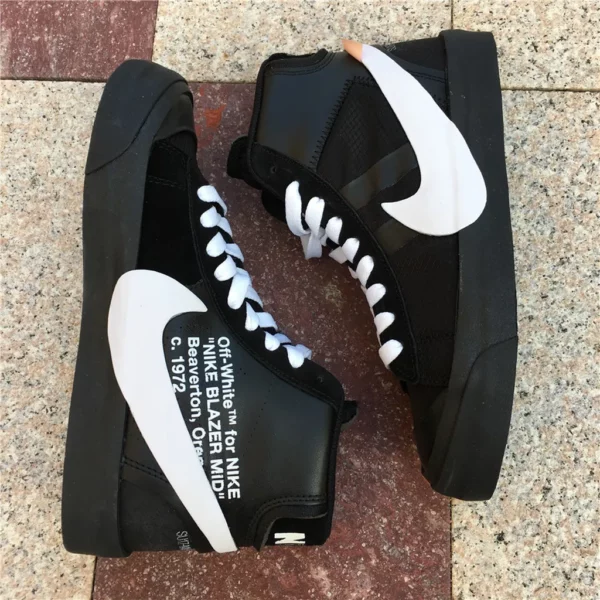 OFF-WHITE x Nike Blazer Studio Mid Black - Replica shoes