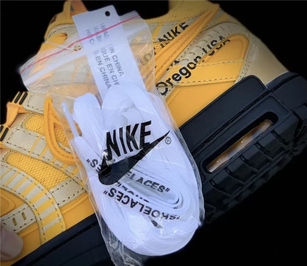 Nike Air Rubber Dunk Off-White University Gold - Replica shoes